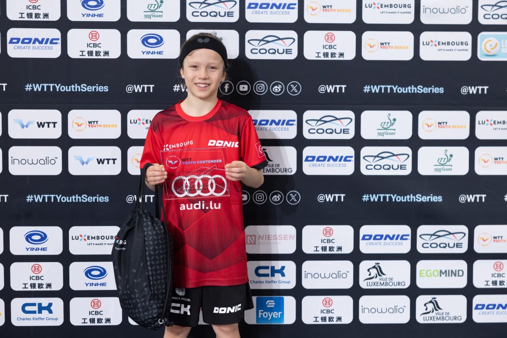 🥉3. Plaz vum Noah um WTT Youth Contender zu Lëtzebuerg